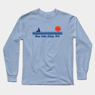 Sea Isle City, NJ - Sailboat Sunrise Long Sleeve T-Shirt